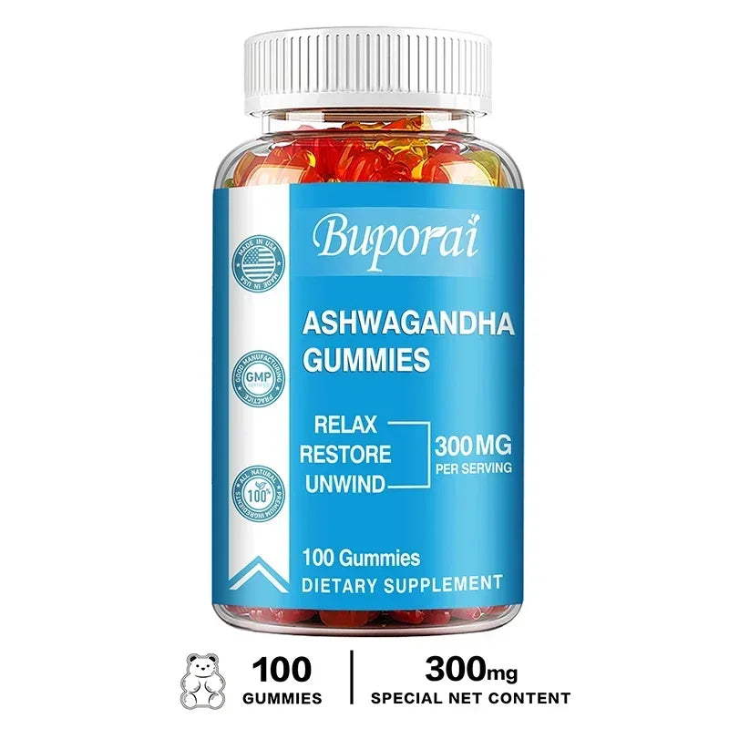 Ashwagandha Gummies - Enhance Immunity, Reduce Cortisol Level, Control Appetite and Improve Sleep Quality
