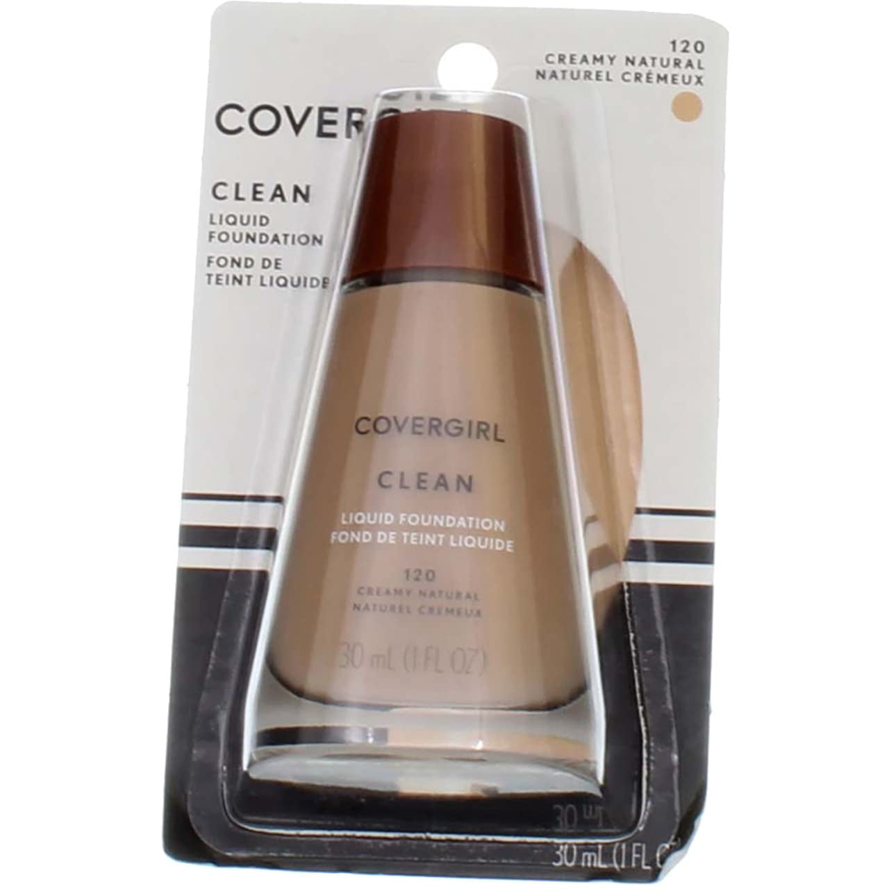 Clean Liquid Foundation, # 120 Creamy Natural, 1 Ounce