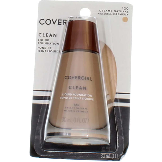 Clean Liquid Foundation, # 120 Creamy Natural, 1 Ounce