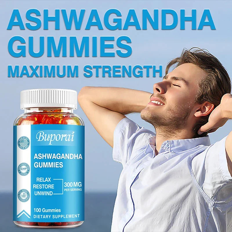 Ashwagandha Gummies - Enhance Immunity, Reduce Cortisol Level, Control Appetite and Improve Sleep Quality