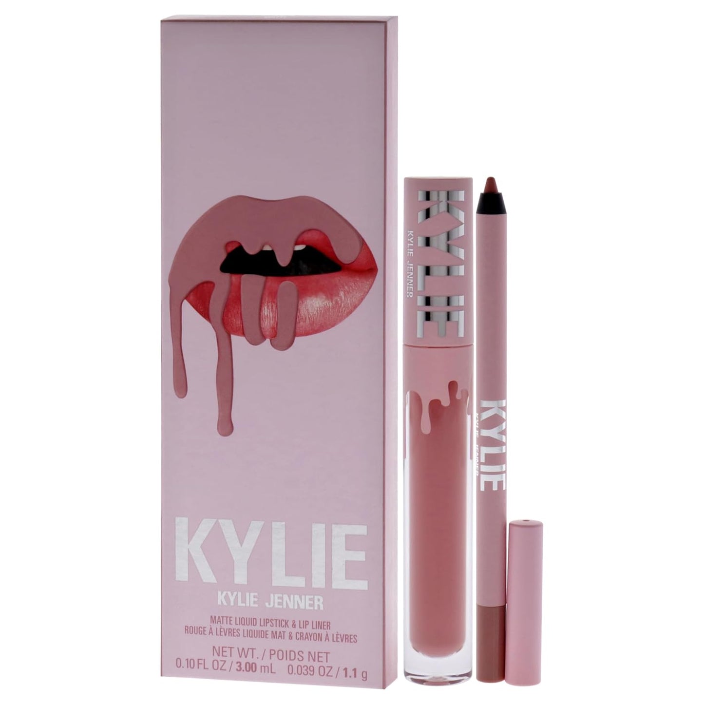 Matte Lip Kit - 300 Koko K for Women - 2 Pc 0.10Oz Matte Liquid Lipstick, 0.03Oz Lip Liner