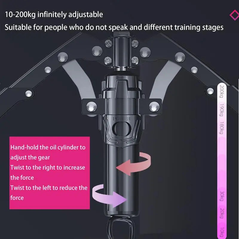 Chest Exerciser Home Gym Back Expander Adjustable 22-440 Lbs Arm Exerciser Gym Workout Equipment Abdominal Wheel for Home Travel
