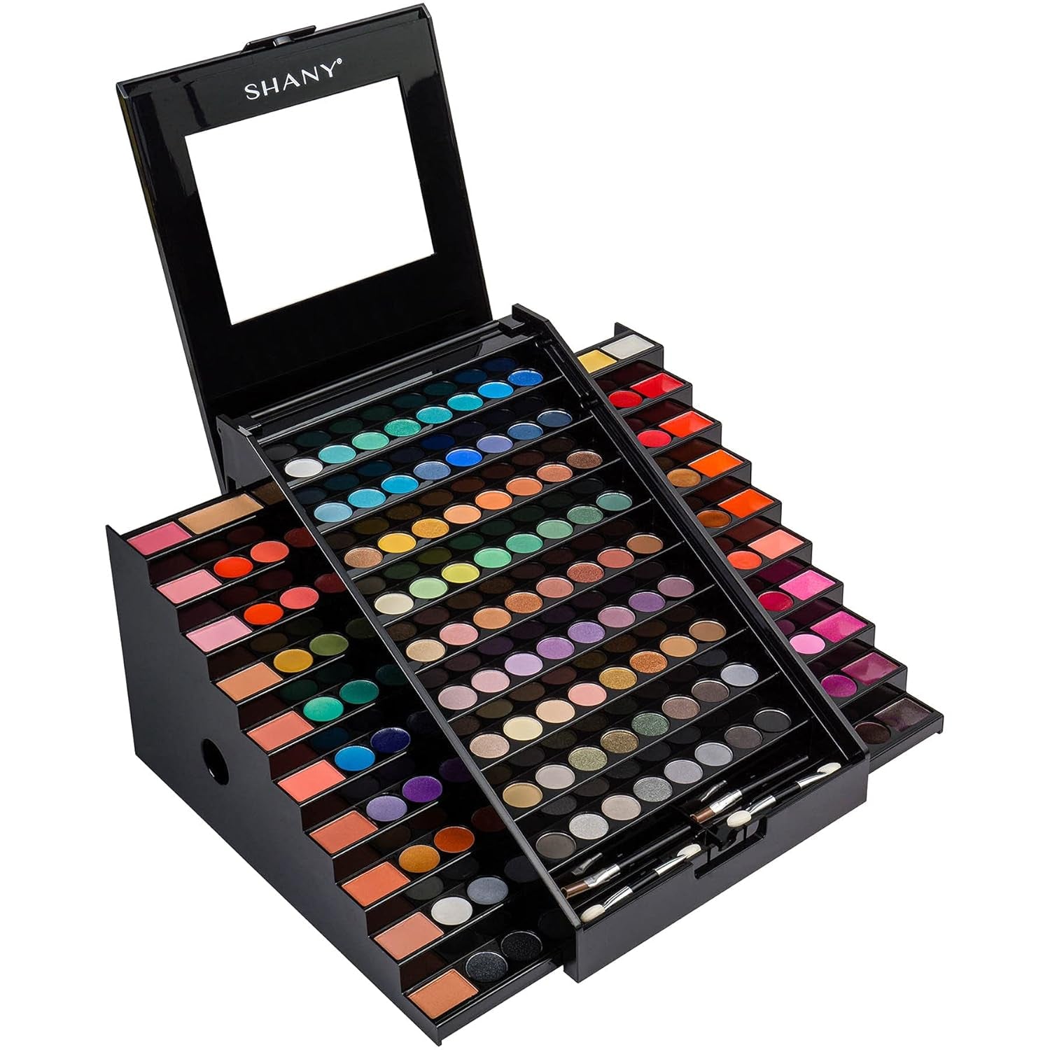 Elevated Essentials Makeup Set - All-In-One Makeup Kit with 72 Eyeshadows, 28 Lip Colors, 18 Gel Eyeliners, 10 Blushes, 1 Eye Primer, and 1 Cream Concealer