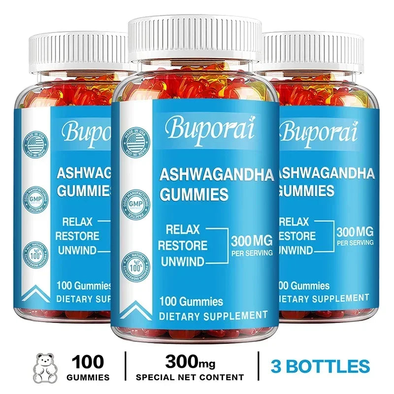 Ashwagandha Gummies - Enhance Immunity, Reduce Cortisol Level, Control Appetite and Improve Sleep Quality