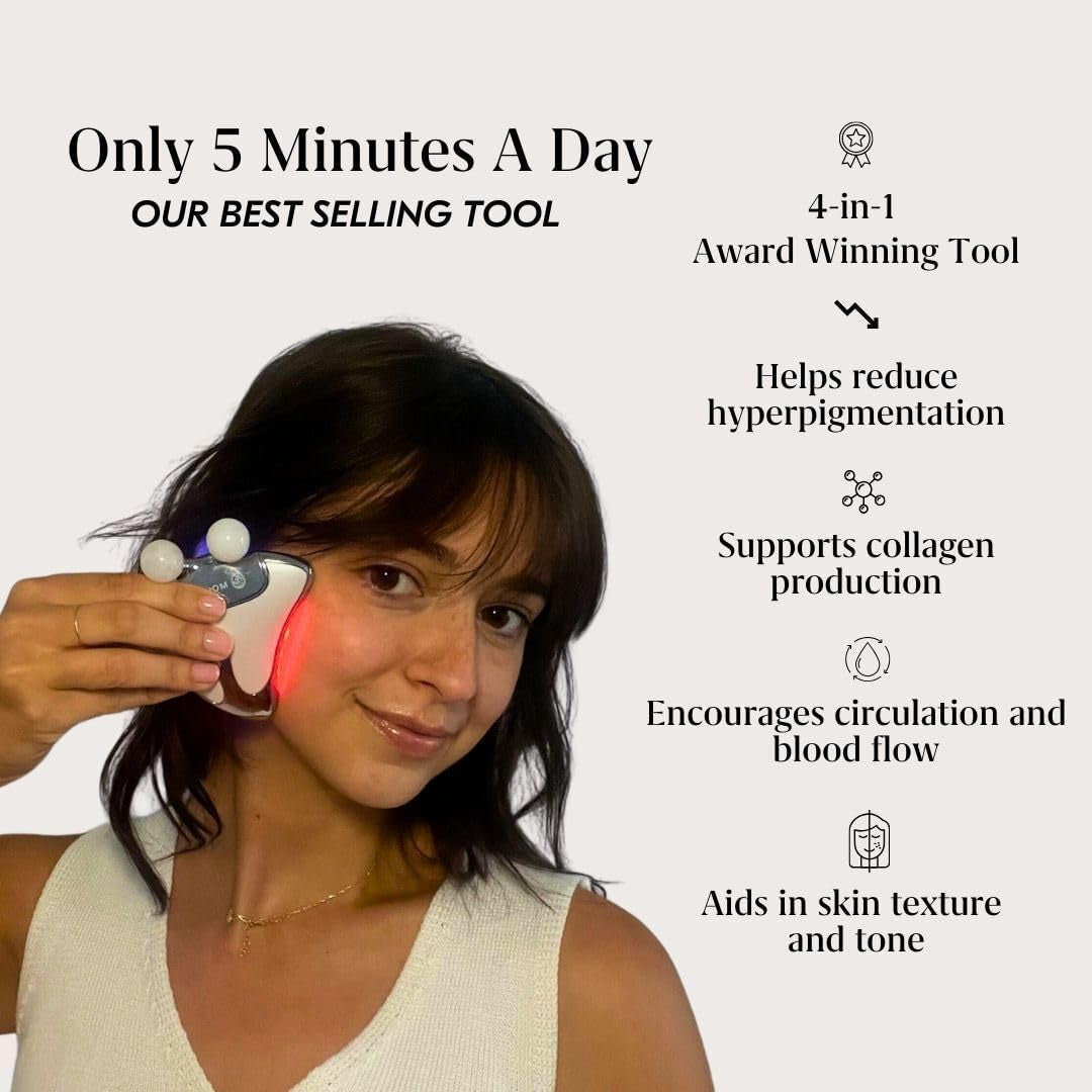 - the Vitality Qi LED Gua Sha Device | LED Light Therapy for Face | Gua Sha Facial Tools for Firming, Lifting, Sculpting, Anti-Aging, Tension-Melting | Face Lift Device Heat Therapy