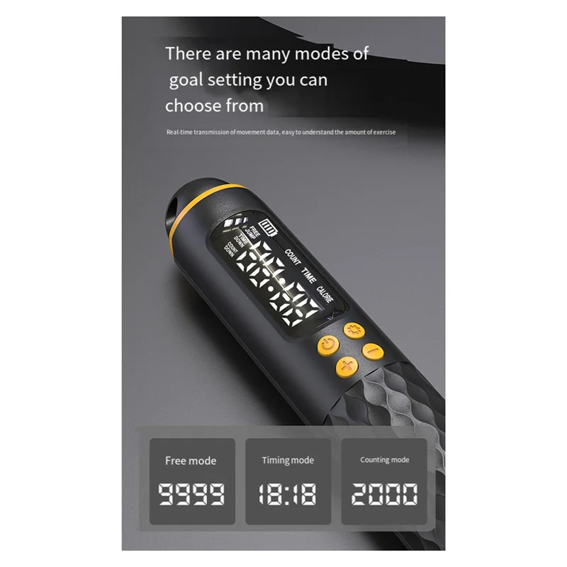 Intelligent Counting Skipping Rope Weight-Bearing Ropeless Dual-Purpose Fitness Exercise Steel Wire-T34C
