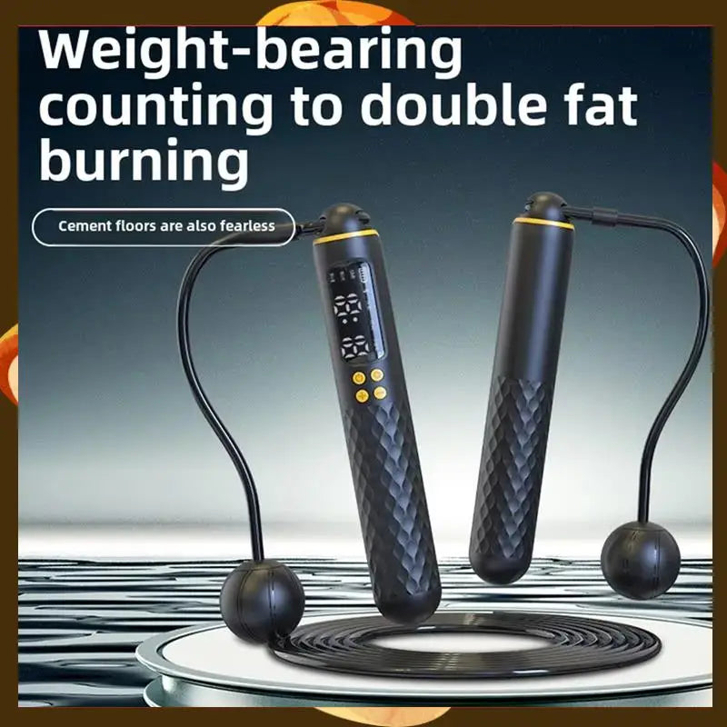 Intelligent Counting Skipping Rope Weight-Bearing Ropeless Dual-Purpose Fitness Exercise Steel Wire-T34C