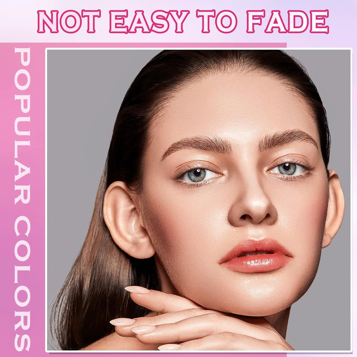 4 Colors Lip Tint Lip Stain Lip Tint Stain Set Plumping Lip Gloss Set Tinta Para Labios Hydrating Moisturizing Liquid Lipstick Non Stick Cup Lip Color Makeup (#01#02#03#04)