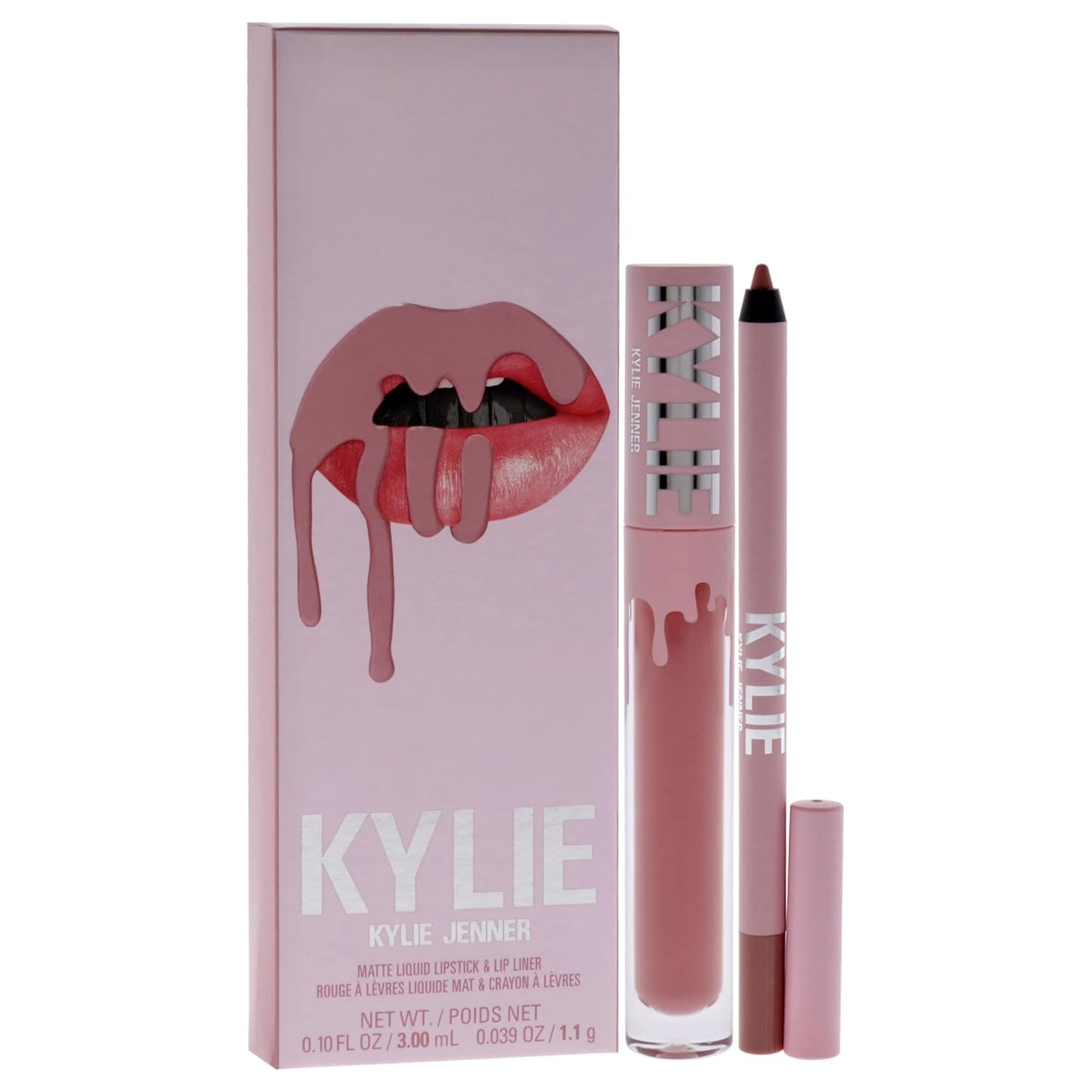 Matte Lip Kit - 300 Koko K for Women - 2 Pc 0.10Oz Matte Liquid Lipstick, 0.03Oz Lip Liner