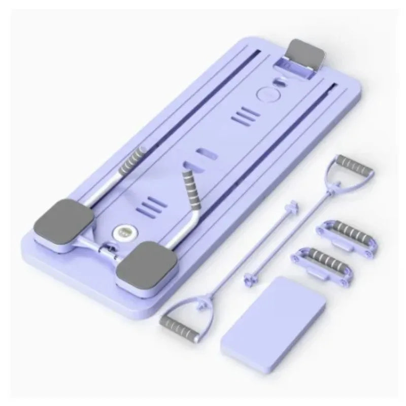 New Roller Wheel Ab Exercise Pull up Trainer Board Multi with Resistance Bands Display Yoga Pedal Arm Leg Foldable for Home Gym