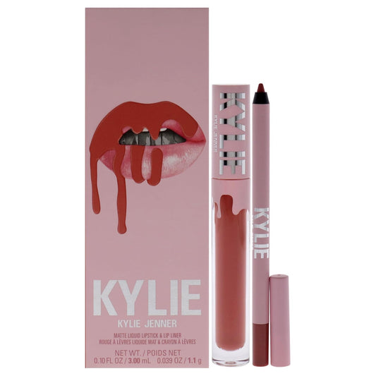 Matte Lip Kit - 505 Autumn for Women - 2 Pc 0.10 Oz Matte Liquid Lipstick, 0.03 Oz Lip Liner