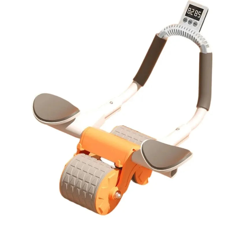 Dual-Use Arm Support AB Roller Wheel Home Use Abdominal Wheel Automatic Rebound Abdominal Exercise Machine for Men Women